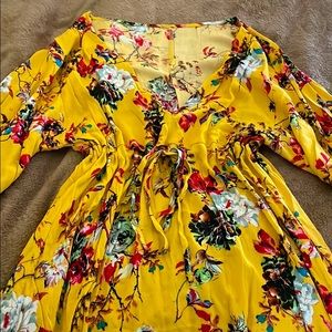 Yellow Floral Dress